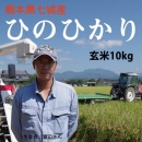 【送料無料】平成28年度　熊本県七城産　ひのひかり(渡辺)　玄米10kg(5kg×2)